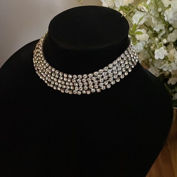 Vintage Rhinestone Necklace & Bracelet Set - Picture 8 of 8